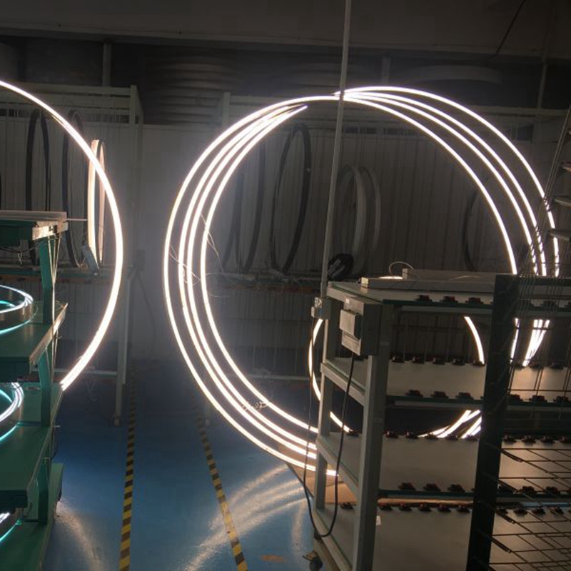60-Zoll-Fabrik-LED-Architekturbeleuchtung mit innerem emittierendem Kreislicht LL0125M-80W
