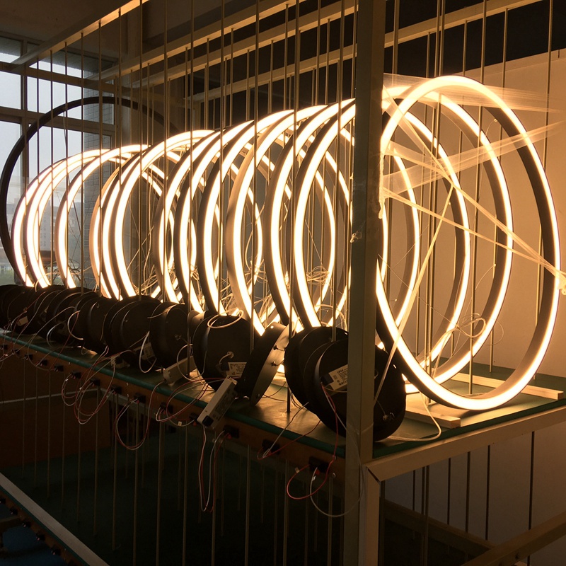 Hersteller von Architekturbeleuchtung LED-Kreis-Pendelleuchte LL0113S-120W