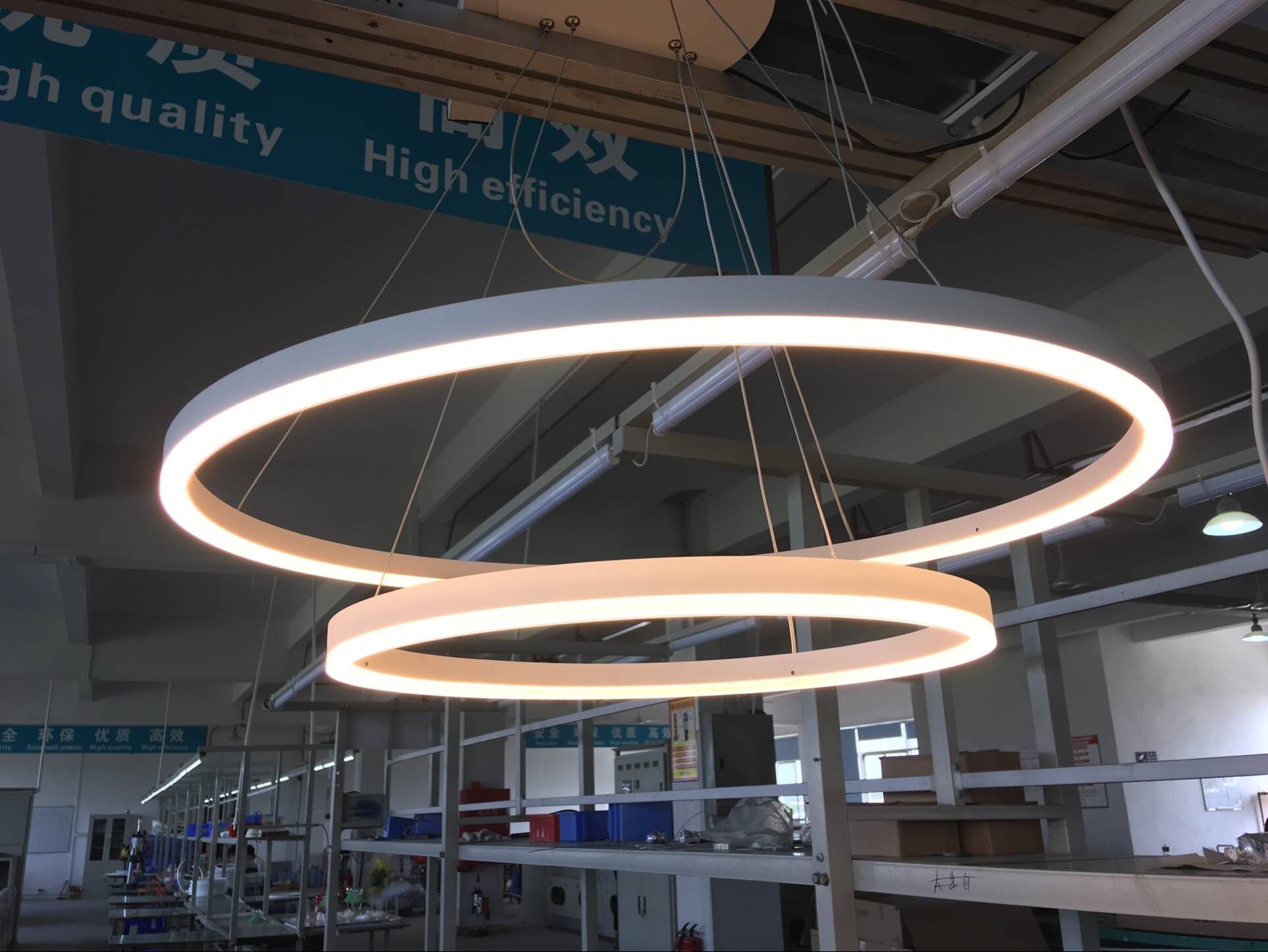 Heißer Verkauf architektonisches Licht weißes inneres emittierendes LED-Kreislicht LL0125S-40W