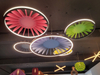 Akustischer Kreis Leuchtton-absorbierende LED-Kronleuchter-Anhänger für Modern Spaces LL0115UDS-ACFL