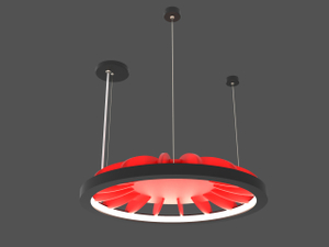 Ring-Akustik-Kronleuchter-Geräusch-reduzierender Deckenlicht mit elegantem Design LL0125S-ACFL