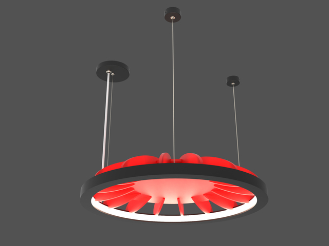Ring-Akustik-Kronleuchter-Geräusch-reduzierender Deckenlicht mit elegantem Design LL0125S-ACFL