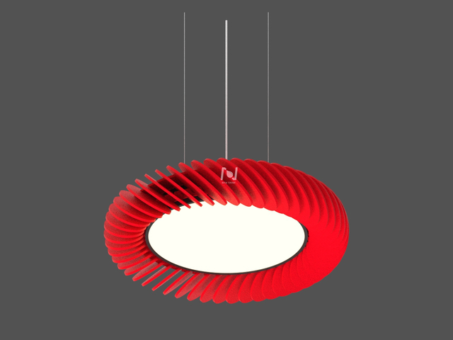 Nest akustische LED-runde Anhängerschall absorbierende Licht LL0112S-40W-AC-SR